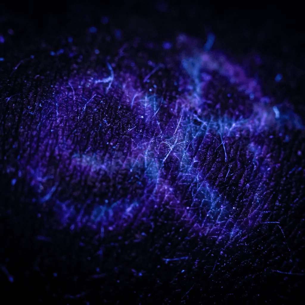 Simulated ultraviolet fluorescence
