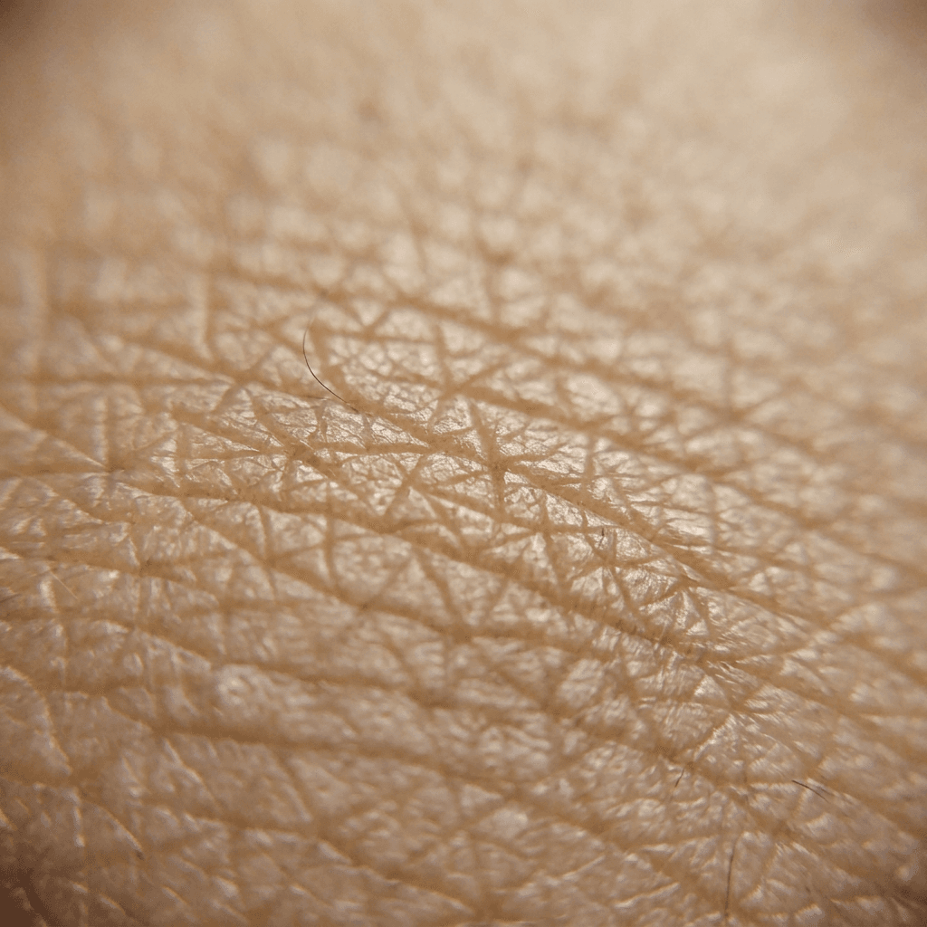 Simulated dermoscopic view